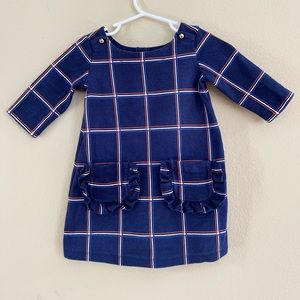 Janie & Jack, Girls, 2T, Plaid Blue Dress